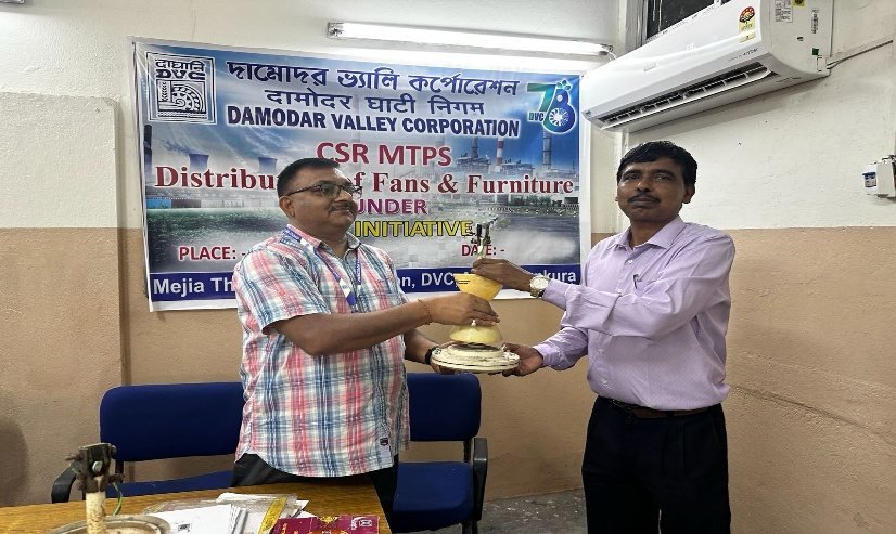MTPS में सीएसआर पहल के अंतर्गत सौंपा गया सीलिंग पंखा